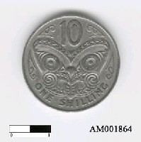 藏品(紐西蘭1先令硬幣)的圖片